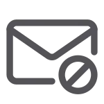 Mail Unsub SVG Icon